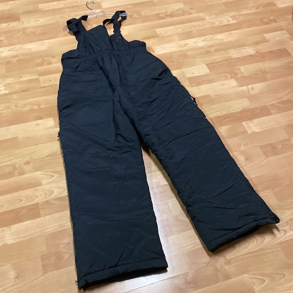 Black Zip Up Snow Overalls - Picture 7 of 10
